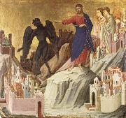 Duccio di Buoninsegna, The Temptation of Christ on the Mountain
